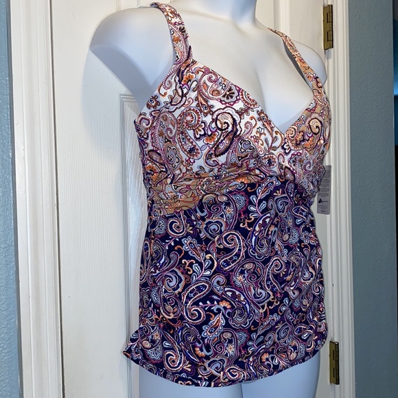 Lands End Bathing suit Tankini NEW WITH TAGS size 14 DD - Picture 4 of 10